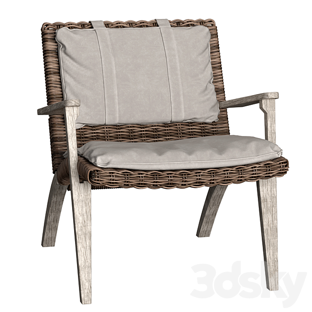 Jonathan Charles furniture Lounge Chair 3DSMax File - thumbnail 2