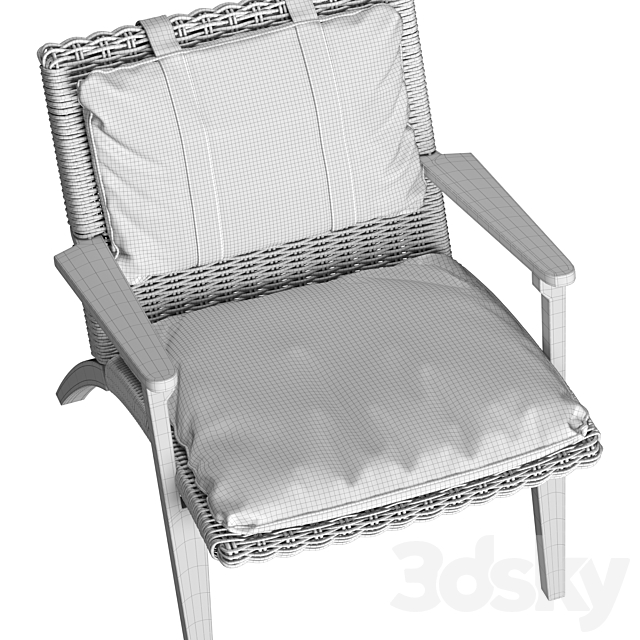 Jonathan Charles furniture Lounge Chair 3DSMax File - thumbnail 5