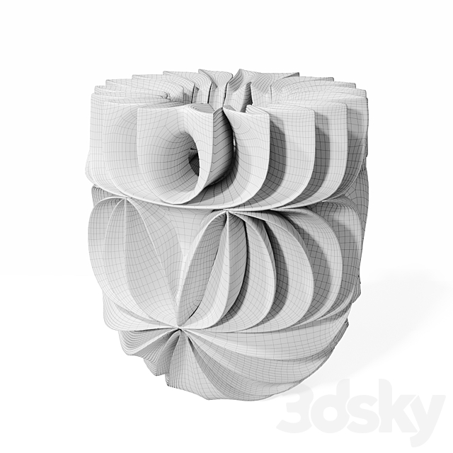 Halima cassell acapella sculpture 3DSMax File - thumbnail 5