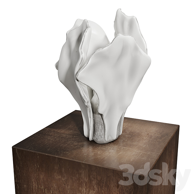 Shoko koike White form A 2018 sculpture 3DSMax File - thumbnail 3
