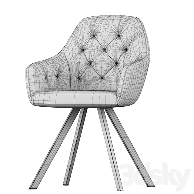 Lola Dining Chair 3dsky