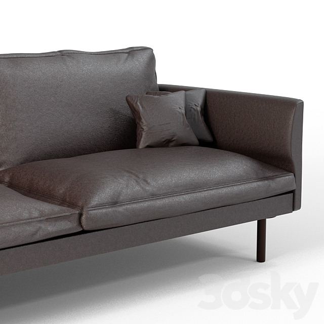 Calmo 2 seat sofa 3DSMax File - thumbnail 3