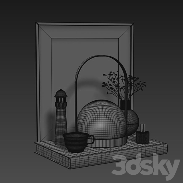 Decoration Set 007 3dskyfree