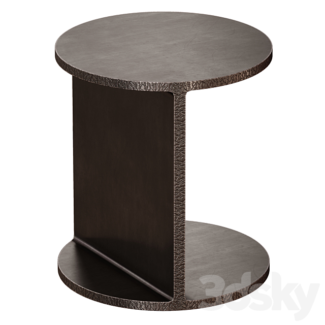 Jackie Iron End Table (Crate and Barrel) 3DSMax File - thumbnail 2