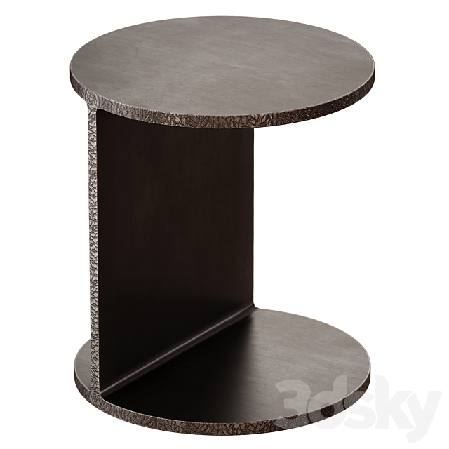 Jackie Iron End Table (Crate and Barrel) 3DSMax File - thumbnail 4