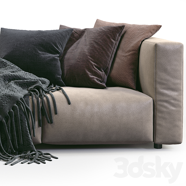 Prostoria Leather Sofa Match 3DSMax File - thumbnail 2