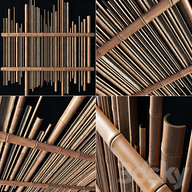 Bamboo gutter decor n1 _ Bamboo Gutter Decor 3DSMax File - thumbnail 1