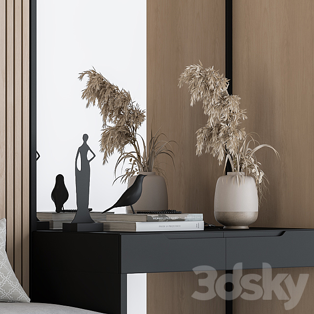 Hallway 02 – Black and Wood Set 3DSMax File - thumbnail 3