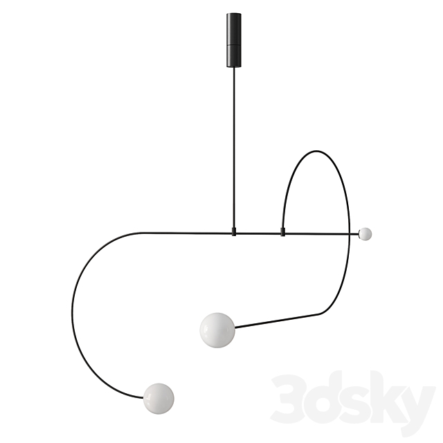 Michael Anastassiades Mobile Chandelier 13 3d