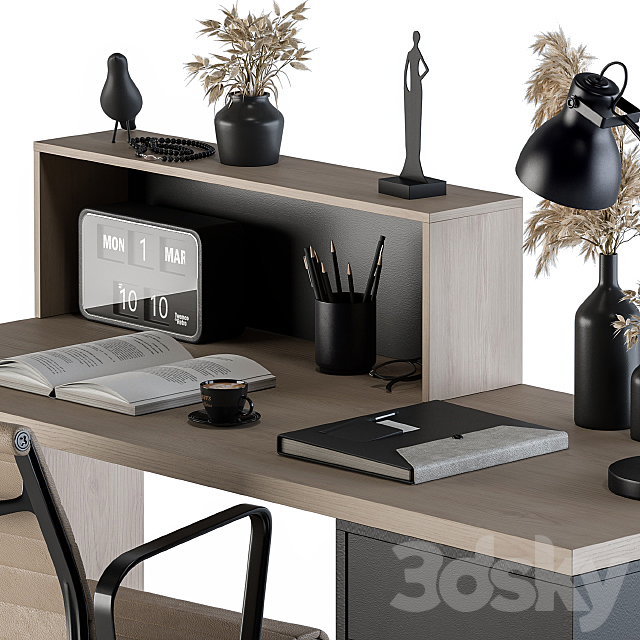 Work Table with Dried Plants – Set 82 3DSMax File - thumbnail 4