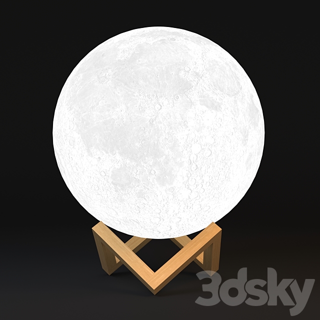 Moon lamp 3d
