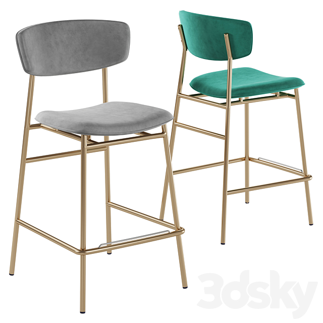 Calligaris Fifties chair barstool 3d