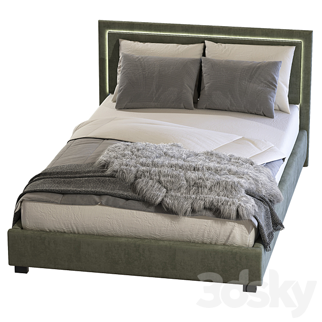 Contemporary Bed Frame 2 3DSMax File - thumbnail 3