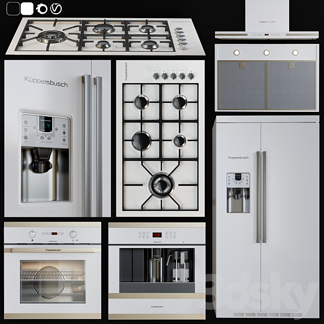 Kitchen appliance 1 3DSMax File - thumbnail 2