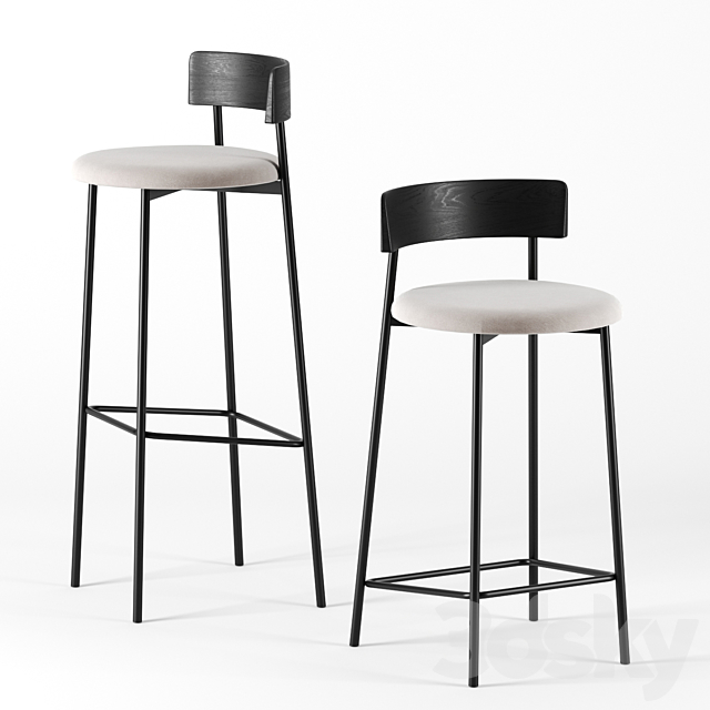 FRIDAY barstools by Fest 3DSMax File - thumbnail 1