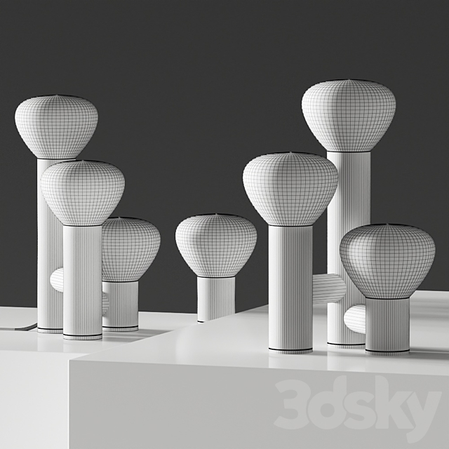 Lambert & Fils Parc Table Lamps 3d