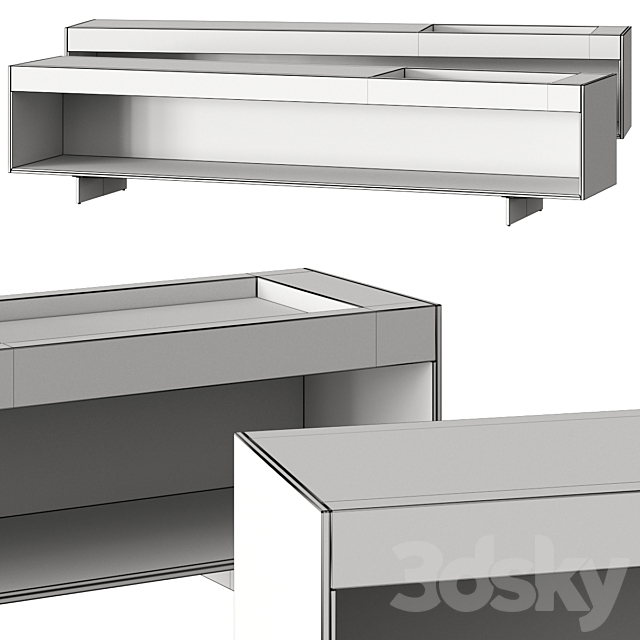 Minotti Boteco Bookcase 3d