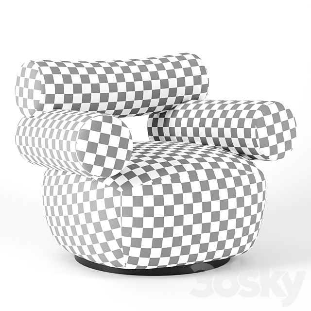 Mallow Lounge Chair Large by Labofa 3DSMax File - thumbnail 4