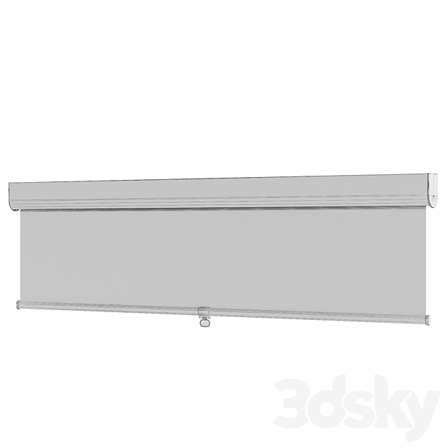 TRETUR. Ikea block-out roller blind 3dsky