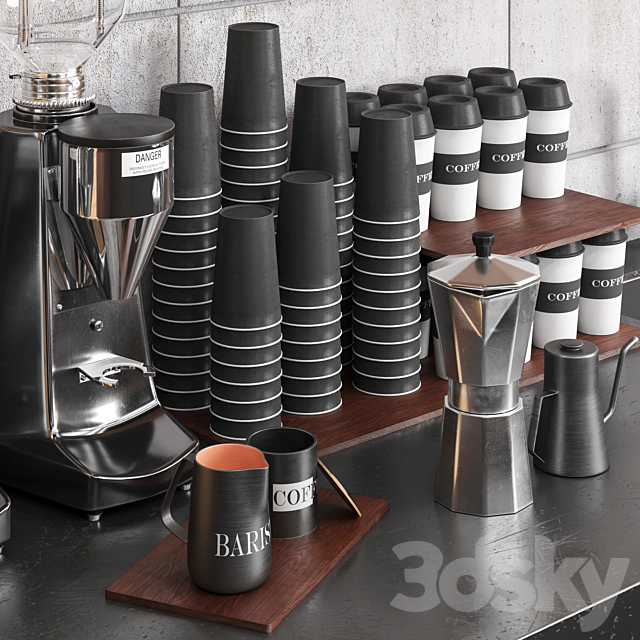 coffee shop 3d