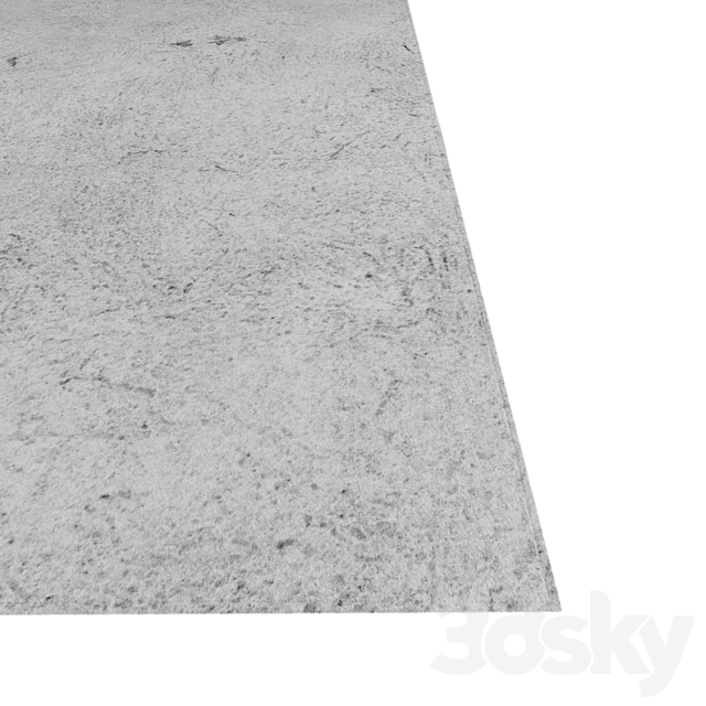 Plaster gray. 3d