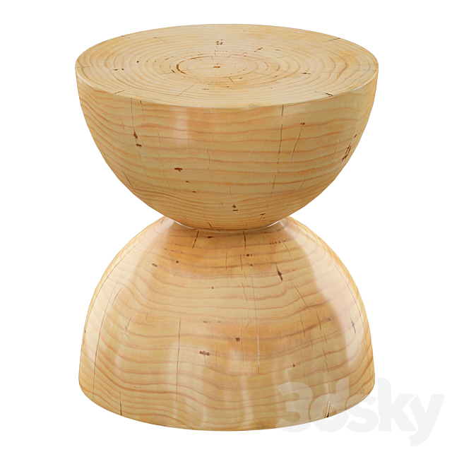 Noah End Table (Crate and Barrel) 3d