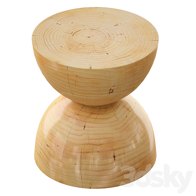 Noah End Table (Crate and Barrel) 3dsky