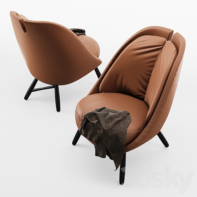 armchair Pianca Calatea 3d