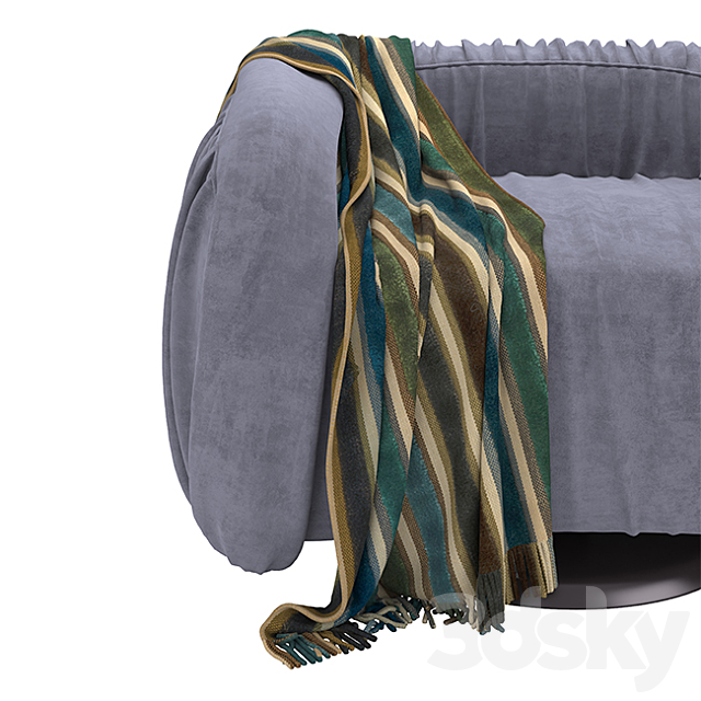 Sofa drape lounge 3d