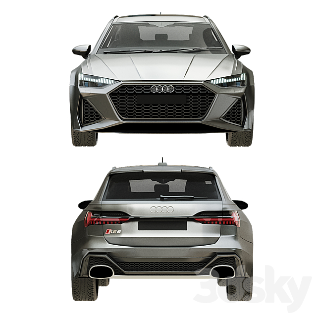 Audi RS6 2020 3d