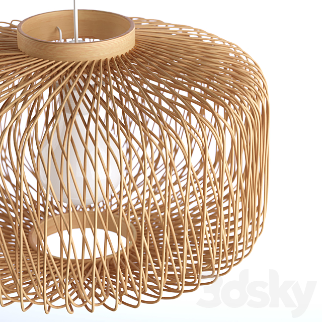 Rattan lamp. non electrified. Yaku 3dsky