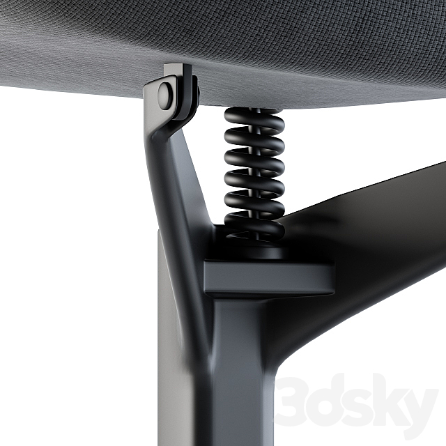 Office Chair Modern Fabric 3DSMax File - thumbnail 3