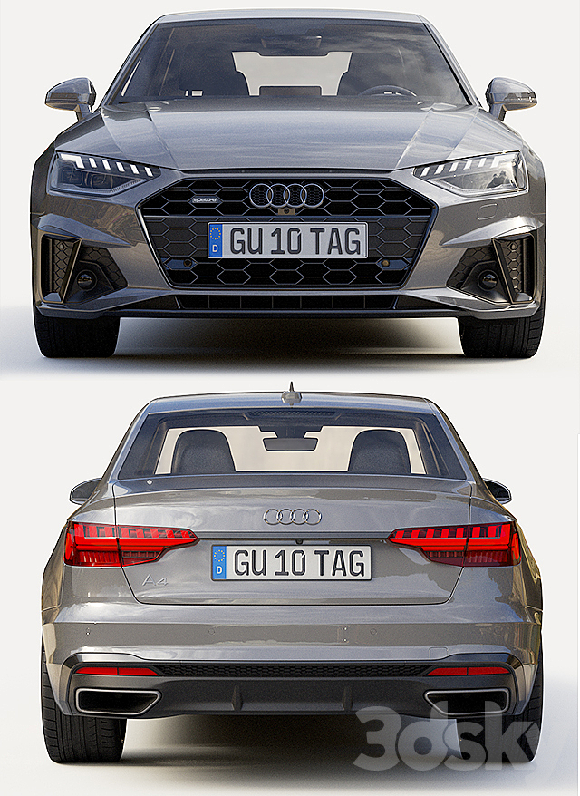 Audi A4 Sedan S-Line 2020 3d