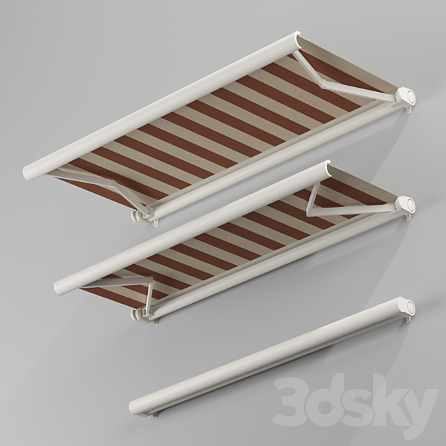 Elbow Awning Cassette Awning 01 3DSMax File - thumbnail 1
