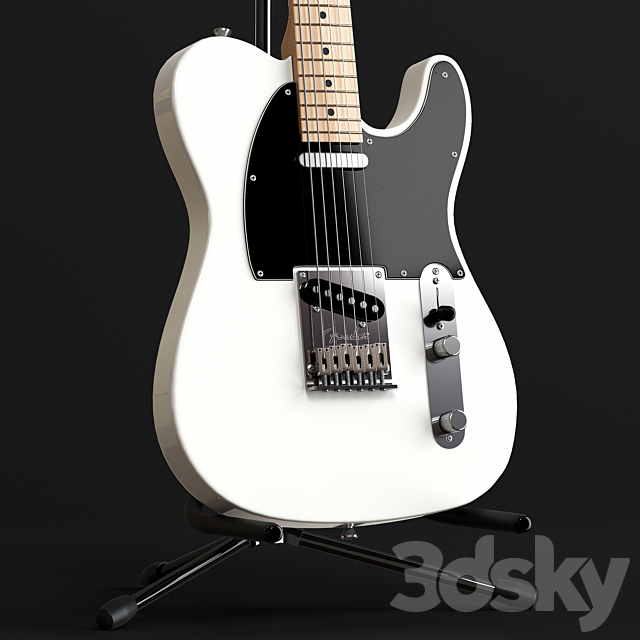 Electric Guitar Fender Telecaster 3dsky