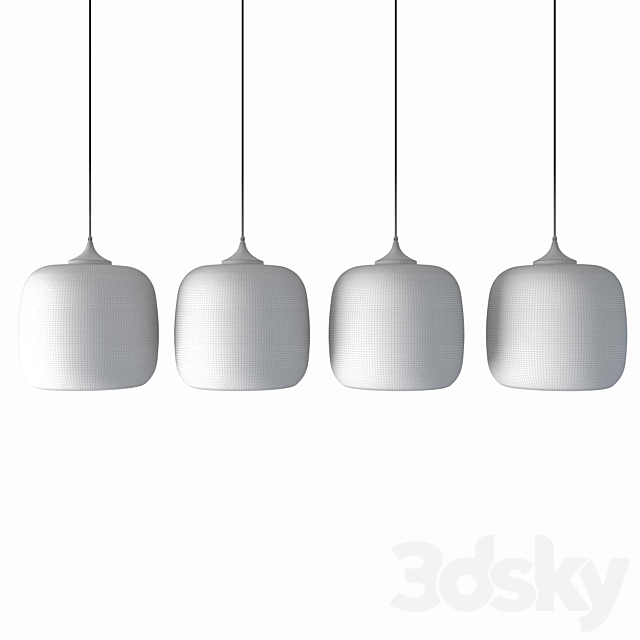 Encalmo Stamen Modern Pendant Light by Niche 3d