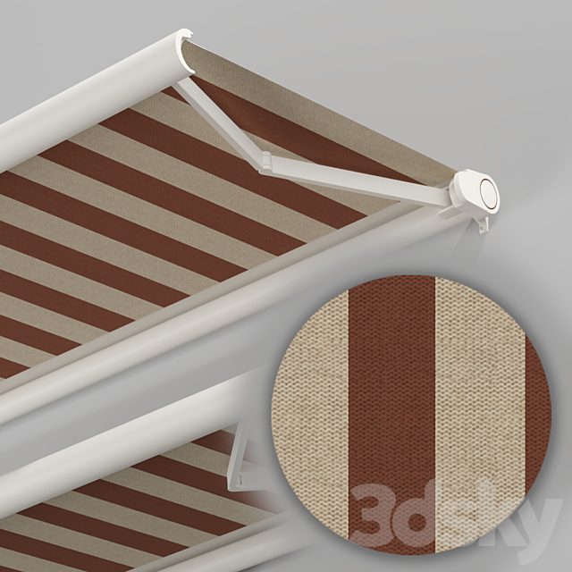 Elbow Awning Cassette Awning 01 3DSMax File - thumbnail 3