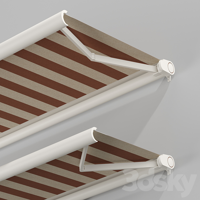 Elbow Awning Cassette Awning 01 3DSMax File - thumbnail 4