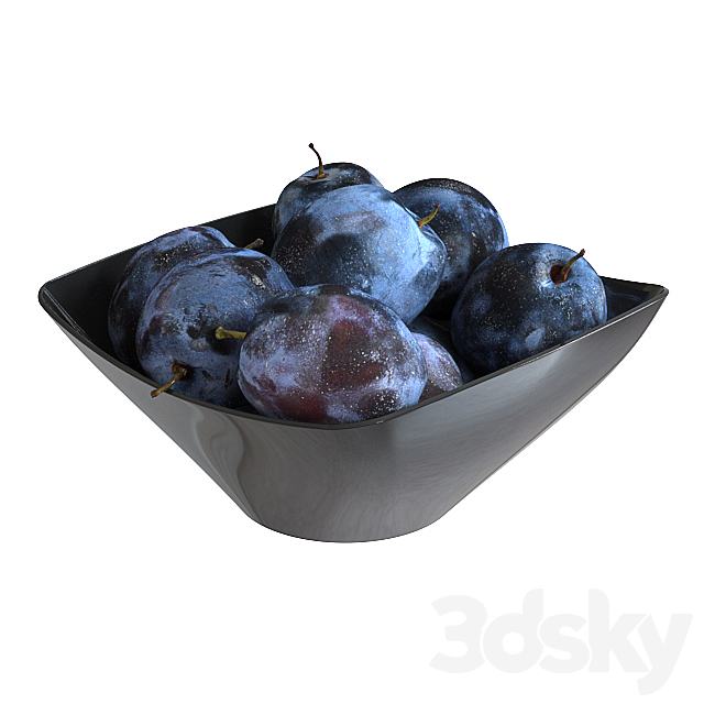 Plum in a black cup 3DSMax File - thumbnail 1