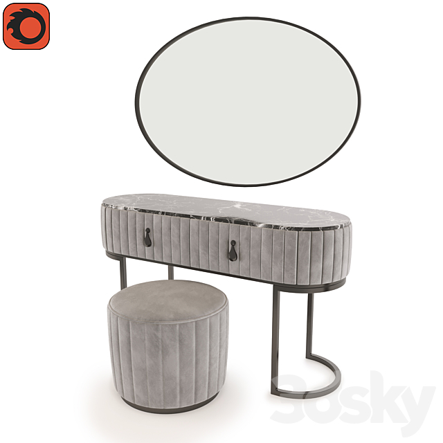 AP_Dressing_Table_Set01 3d