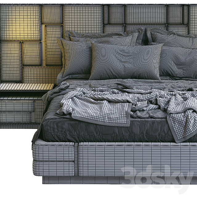 Visionnaire Bed Beloved 3DSMax File - thumbnail 5