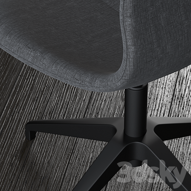 Ikea LANGFJALL chair 02 3DS Max Model - thumbnail 2