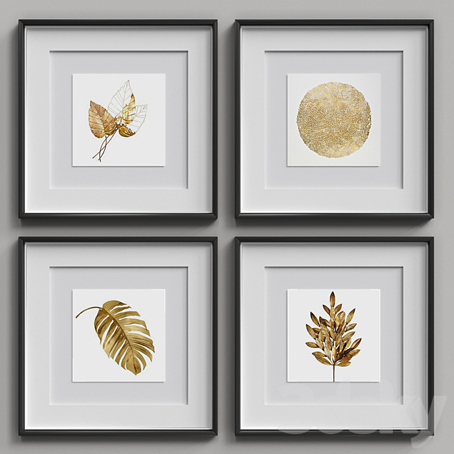 Nice Picture Frames Set 167 3dskyfree