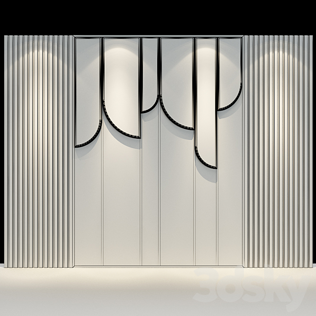 Decorative panel set 77 3d