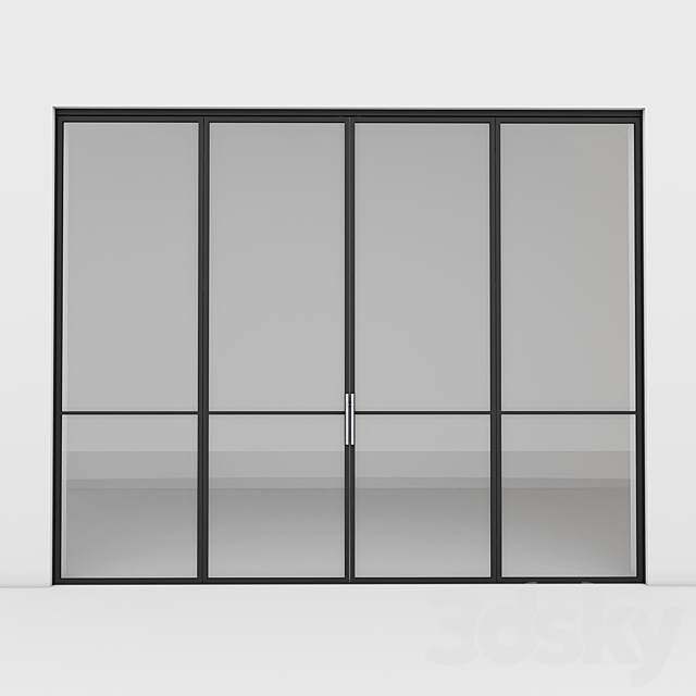 Aluminum door 4 3dsky