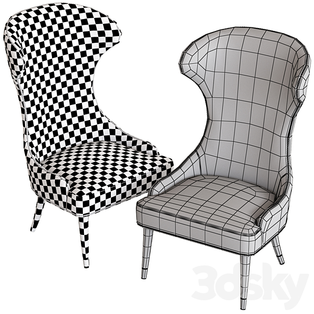 Contract Chair Camelia Lounge Chair 3dskyfree