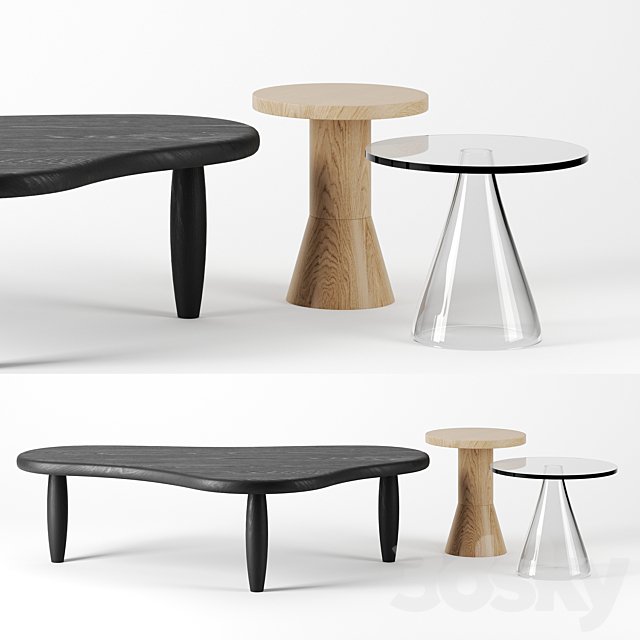 Coffee tables set by Massproductions 3DSMax File - thumbnail 1