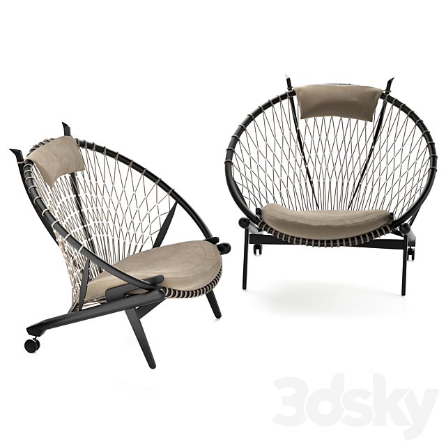 PP Mobler pp130 The Circle Chair 3DSMax File - thumbnail 4