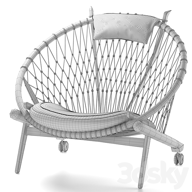 PP Mobler pp130 The Circle Chair 3DSMax File - thumbnail 5