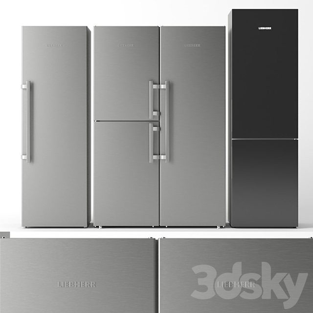 Refrigerator set Liebherr 3DSMax File - thumbnail 1